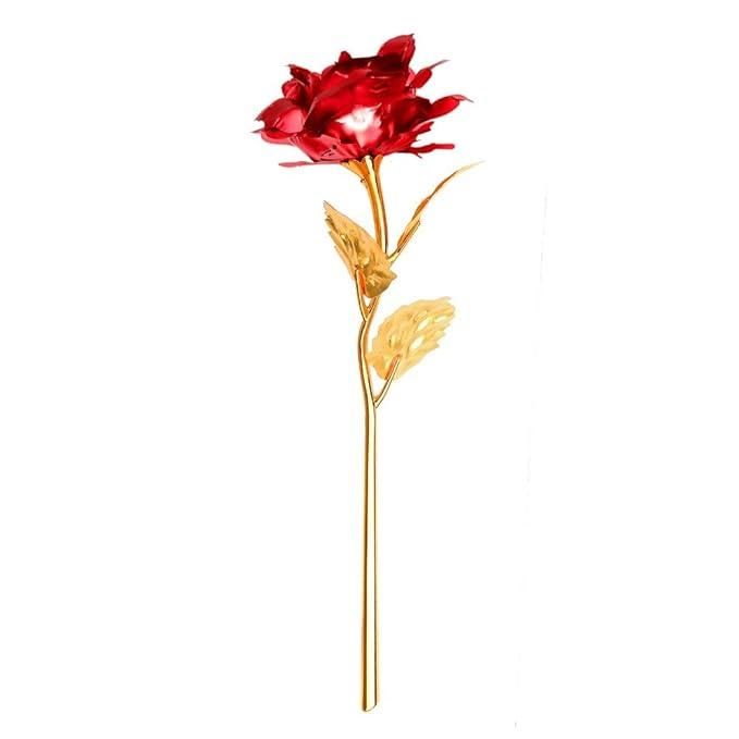 Gold Rose Wedding Decoration, Valentine' s Day Gift, Gold Decor Flower Flores Artificial