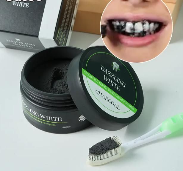 Charcoal Tooth Whitening Powder Toothpaste Smokers Or Sensitive Tooth Paste 50GM