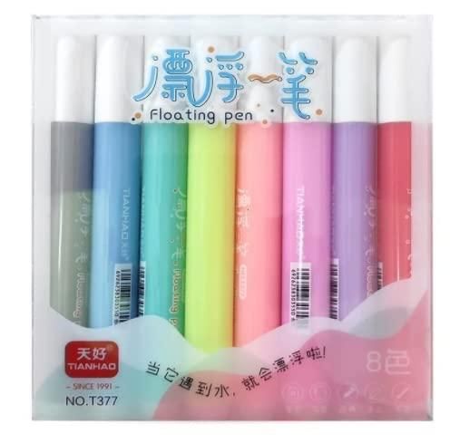 Doodle Water Floating Painting White Board Marker Pens (Pack of 8)